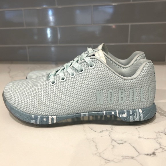 NOBULL SuperFabric Crossfit Trainer Shoes Sneakers Light Blue Women's US 7 - Picture 5 of 9